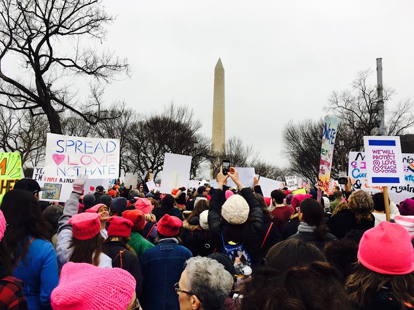 Womens March Draws Supporters From Far and Wide