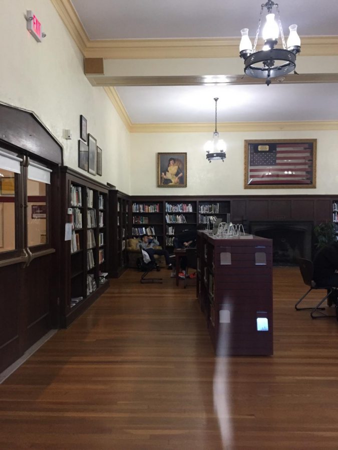 A corner of the MacDuffie Library