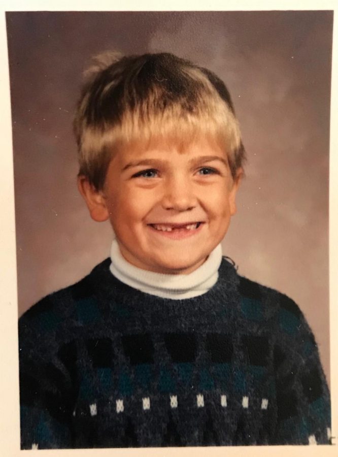 Head of Language Department Kevin Hillman as a child